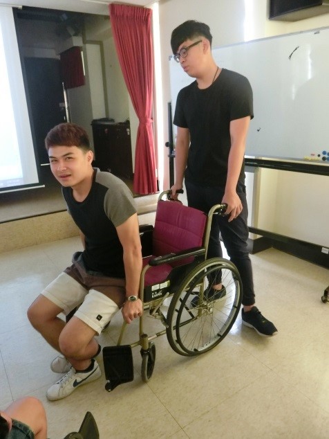跌倒及移位情境模擬體驗